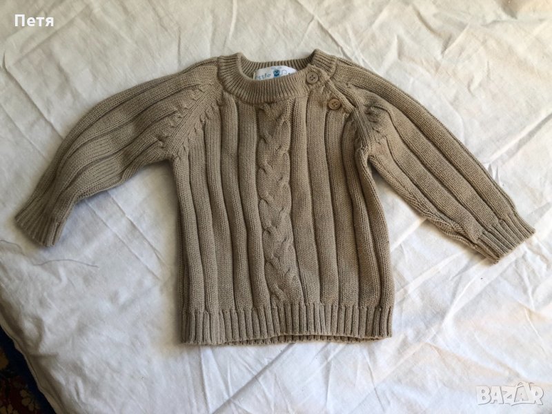 Бебешки пуловер за новородено, снимка 1