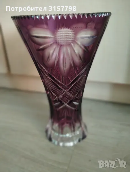 Кристална ваза Бохемия, снимка 1