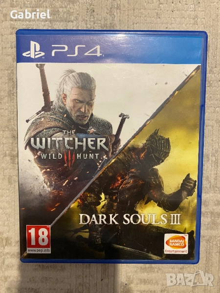 The Witcher 3 Wild Hunt + Dark Souls 3 PS4, снимка 1