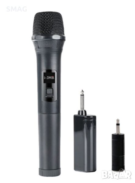 Безжичен караоке микрофон за аудио устройства Черен, снимка 1