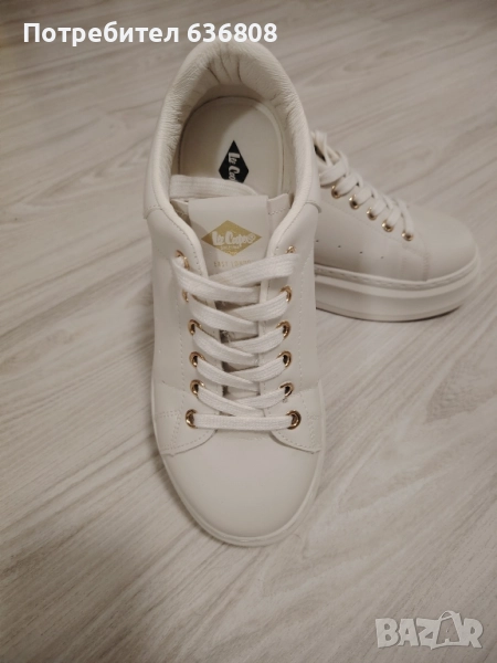 Дамски кецове Lee Cooper - светло бежови, снимка 1