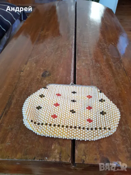 Старо мънистено портмоне #6, снимка 1