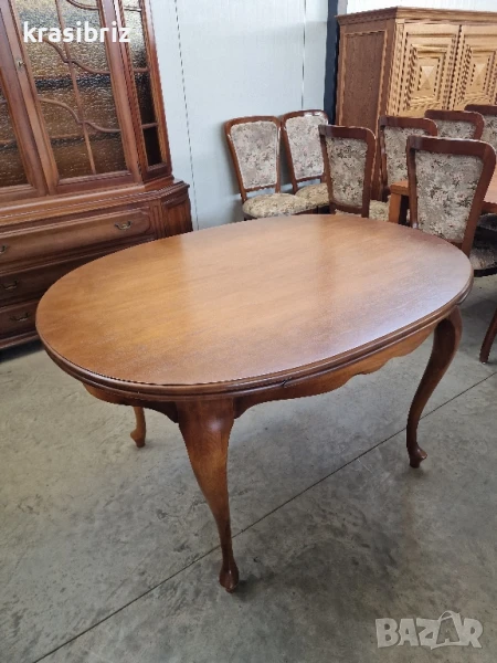 Масивна Барокова Разтегателна Маса-внос от Германия!, снимка 1