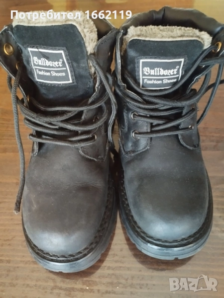 Детски боти БУЛДОЗЕР естествена кожа, снимка 1