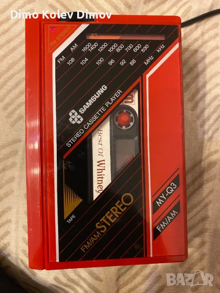 SAMSUNG MY-Q3R Walkman Red с Радио. Mega Rare!, снимка 1