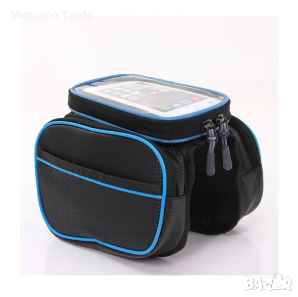 Чанта за велосипед Mercado Trade, Универсална, Водоустойчива, Черен, снимка 1