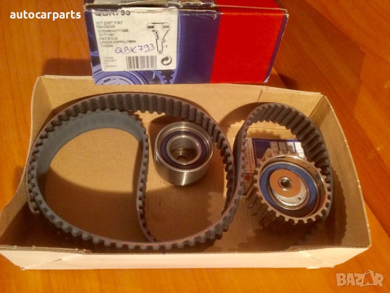 Комплект ангренажен ремък за Фиат Стило, Ланчия Капа, Либра и Тезис двигатели 2.4 и 2.4 20V, снимка 1
