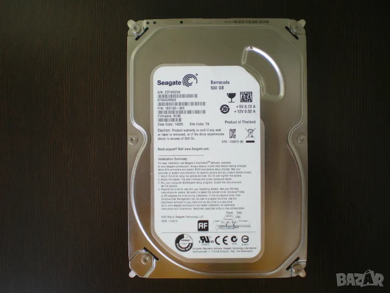 Хард диск 500GB Seagate ST500DM002, SATA 6Gb/s, 7200rpm, 16MB кеш, 3.5", снимка 1