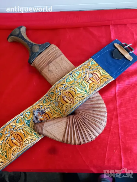 Стар ХАНДЖАР с Колан, Кинджал,Кама , снимка 1