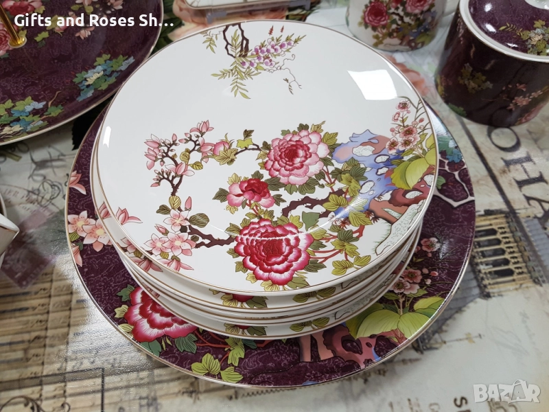 Порцеланов сервиз за торта , снимка 1