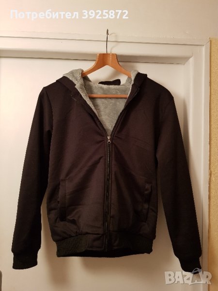 Ватиран суичър с качулка НОВ, снимка 1