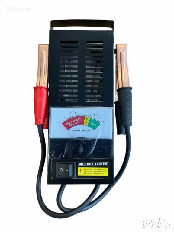 Тестер за акумулатори аналогов, 6 V / 12 V 200 -1000 A, 3058, снимка 1