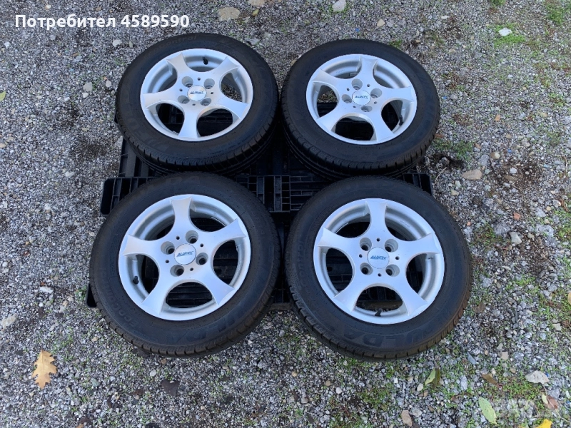 4бр.Алуминиеви джанти Alutec 14цола 4x100 + Гуми за Vw Up,Seat Mii,Citigo, снимка 1
