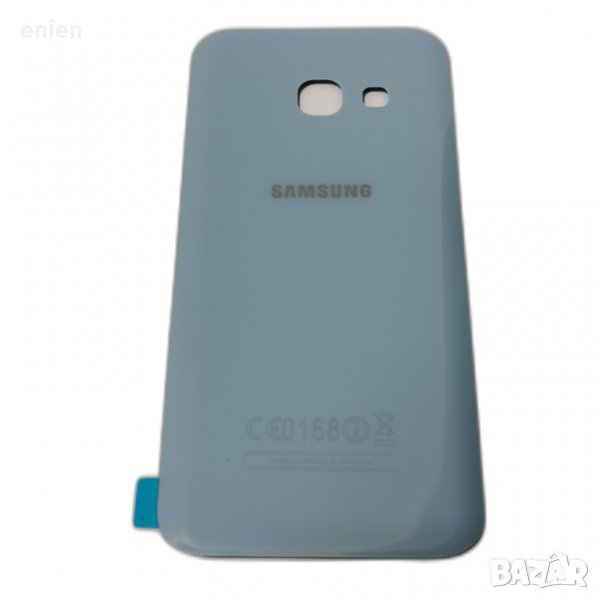 Заден капак, панел стъкло за Samsung Galaxy A3 2017 / Син, снимка 1