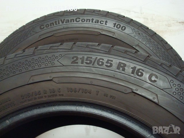 4 бр. 215/65/16С Continental / бус летни гуми, снимка 9 - Гуми и джанти - 27835122