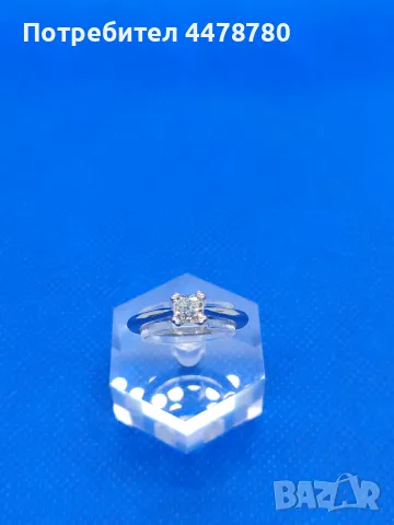 Годежен пръстен с Диамант 0.61ct., снимка 3 - Пръстени - 50401152