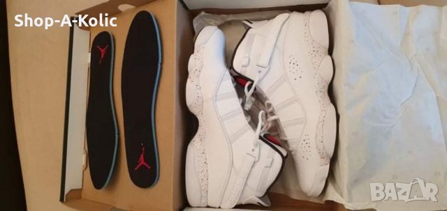 NIKE JORDAN 6 RINGS Confetti White/Black/Canyon Gold, снимка 6 - Кецове - 34598153