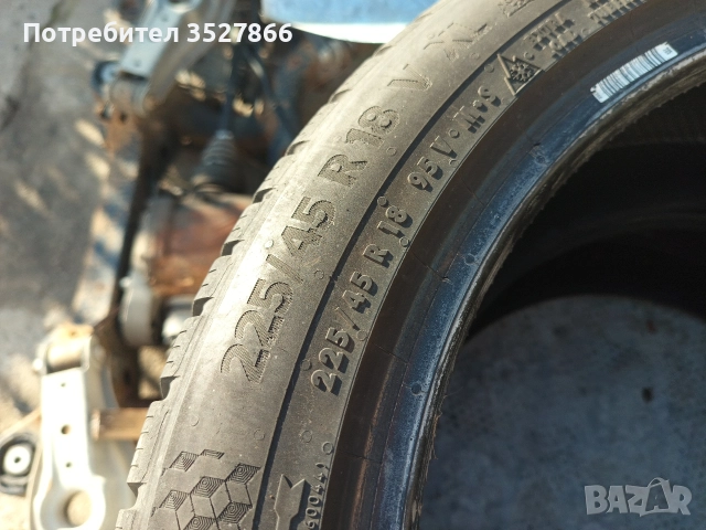 Гуми 225/45/18 Continental 2021 зимни, снимка 3 - Гуми и джанти - 52778119