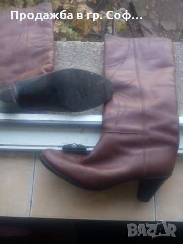 Дамски кожени ботуши естествена кожа, снимка 1