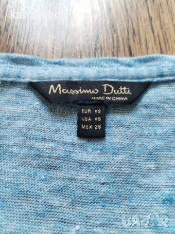 massimo dutti - страхотна дамска тениска КАТО НОВА ХС, снимка 2 - Тениски - 52079899