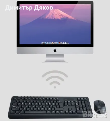 Безжични 2,4GHz wireless клавиатура и оптична мишка KMT4, снимка 5 - Клавиатури и мишки - 48321965