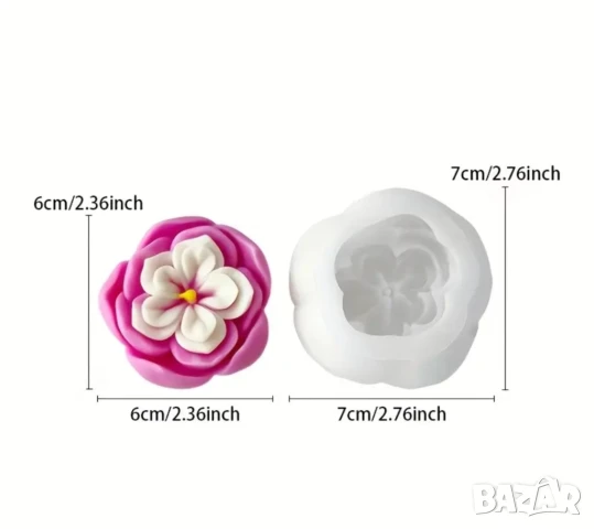 Молд цвете , снимка 3 - Форми - 50498767