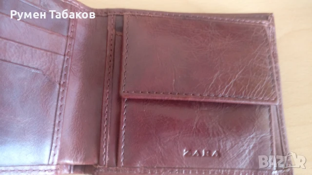 Кожен портфейл ZARA, снимка 3 - Портфейли, портмонета - 51392801