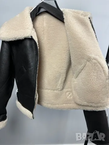 MANGO УНИКАЛНО  палто /яке с каракул , снимка 6 - Палта, манта - 48597403