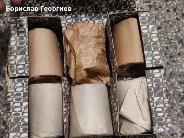 Нов стар комплект от шест кристални чаши за уиски, снимка 3 - Чаши - 51972729