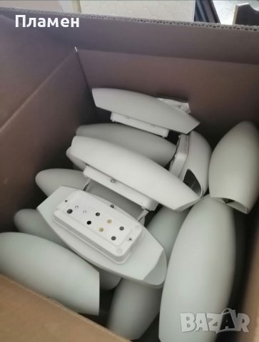 Аплик стъклен, цвят Опал, снимка 3 - Лампи за стена - 37007211