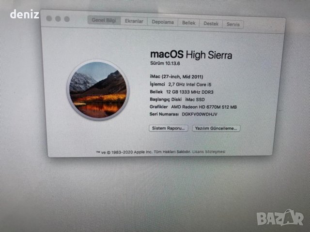 iMac 27” 2011, снимка 2 - Работни компютри - 37565852