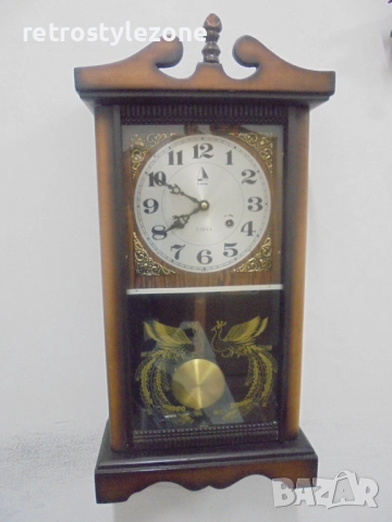 № 8265 Стар стенен часовник LAVA  , снимка 6 - Антикварни и старинни предмети - 51726915