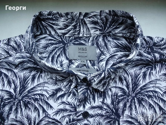 Хавайска риза, като нова е, снимка 4 - Ризи - 51445832