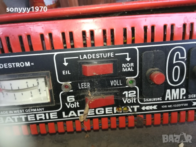 ABSAAR 6/12V-6AMP-BATTERY CHARGER-ВНОС SWISS 0910251452, снимка 2 - Аксесоари и консумативи - 51998552