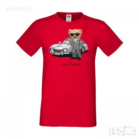 Мъжка тениска bear The Secret Agent, Мече,Меченце,Животно, Играчка,Изненада,Подарък,Повод,, снимка 8 - Тениски - 37295117