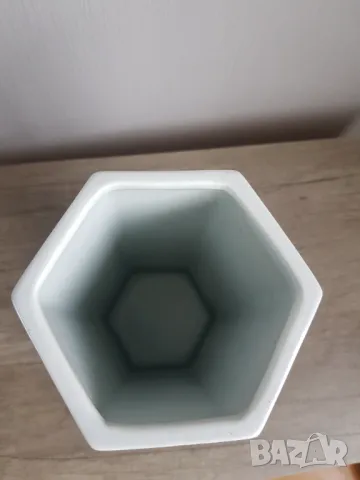 Стара китайска ръчно рисувана ваза 30те години, снимка 3 - Антикварни и старинни предмети - 50053474