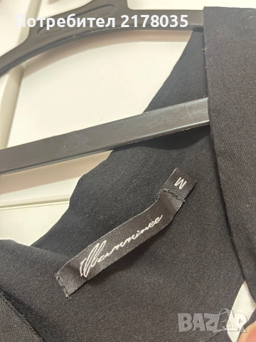 Черна рокля с изрязани елементи, М размер , снимка 3 - Рокли - 52618708