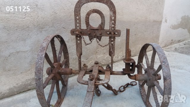 отличен възрожденски колесар, теглич за рало плуг, снимка 6 - Антикварни и старинни предмети - 38211556