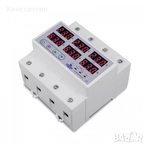 Трифазно реле за контрол на напрежение, снимка 3 - Друга електроника - 38399927