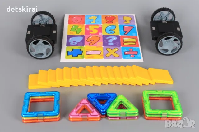 Магнитен конструктор-32 елемента, снимка 4 - Конструктори - 48071779