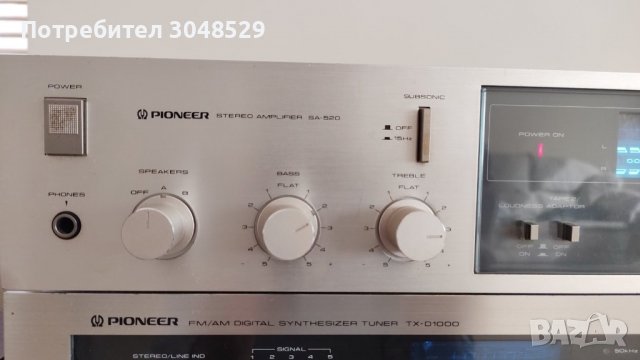 Усилвател Pioneer SA-520, снимка 5 - Ресийвъри, усилватели, смесителни пултове - 39778650