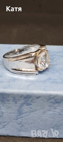 Сребърен пръстен с индийски естествен циркон, снимка 4 - Пръстени - 43572101