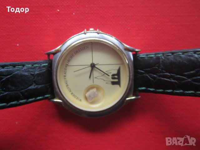 Уникален Позлатен арт часовник Дрезден 2, снимка 6 - Мъжки - 28334923