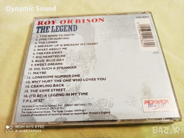 СД - Roy Orbison - The Legend, снимка 4 - CD дискове - 29050356