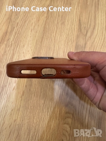 Iphone 14 Pro Genuine Leather Apple Case, снимка 3 - Калъфи, кейсове - 52795676