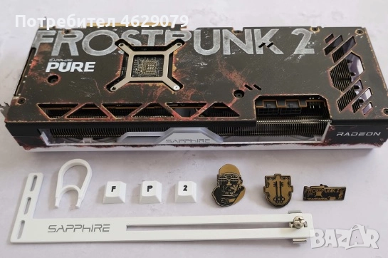 Видеокарта Sapphire Pure AMD Radeon RX 7700 XT 12 GB VRAM Frost Punk 2 Edition, снимка 2 - Видеокарти - 52133500