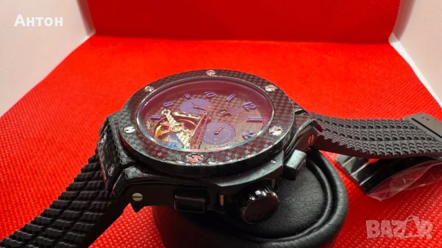 Мъжки часовник Hublot с автоматичен механизъм, снимка 6 - Мъжки - 51145473
