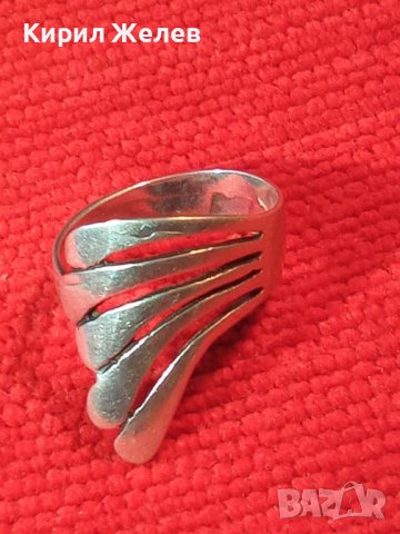 КРАСИВ ВИНТИДЖ СРЕБЪРЕН АРТ ПРЪСТЕН СРЕБРО 925 РЪЧНА МАЙСТОРСКА ИЗРАБОТКА 27330, снимка 13 - Пръстени - 36870759