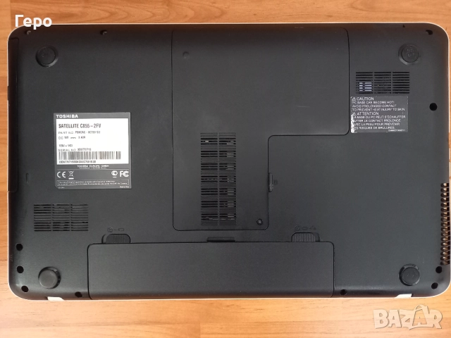 Лаптоп Toshiba Satellite C855-2FV , снимка 9 - Лаптопи за дома - 51314350