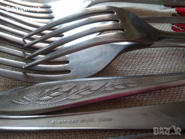 Вилици - 20 см. с маркировка "Stainless steel Japan" - неръждаема стомана, снимка 9 - Прибори за хранене, готвене и сервиране - 28923011